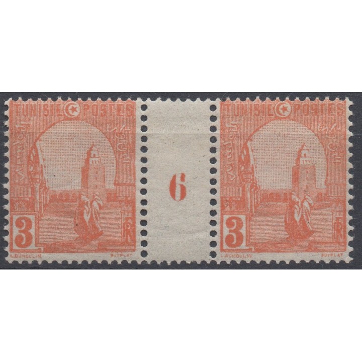 Timbre de collection Tunisie - 030A Millesime 6 (1926)