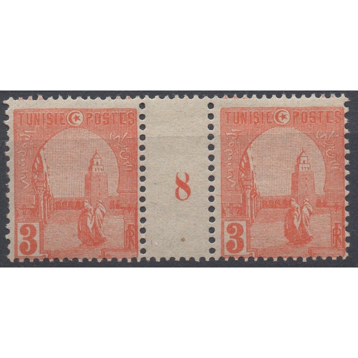 Timbre de collection Tunisie - 030A Millesime 8 (1918) GC