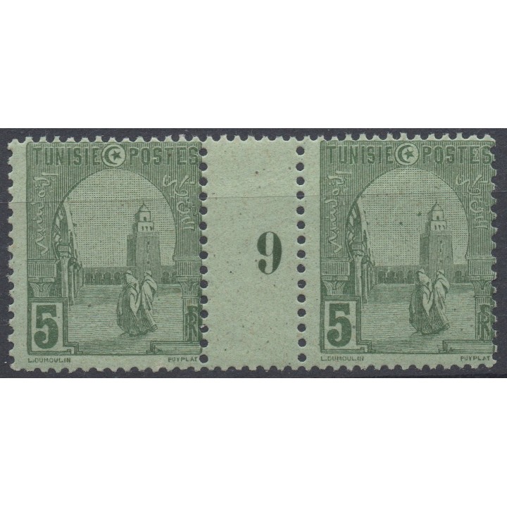 Timbre de collection Tunisie - 031 Millesime 9 (1919) GC