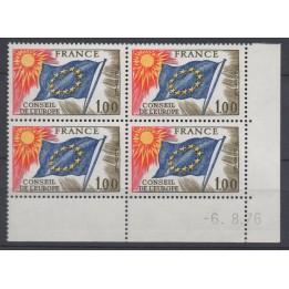 Timbre de collection France - Service 049 Coin Daté (1976)