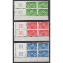 Timbre de collection France - Service 085 à 087 Coin Daté (1985)