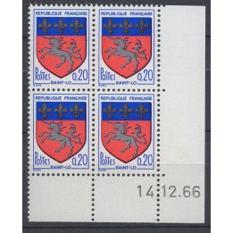 Timbre de collection France - 1510 Coin Daté (1966)