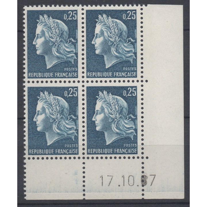 Timbre de collection France - 1535 Coin Daté (1967)