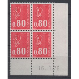 Timbre de collection France - 1816 Coin Daté (1976)