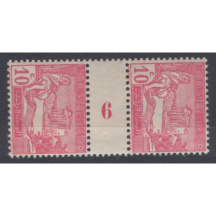 Timbre de collection Tunisie - 100 Millésime 6 (1926)