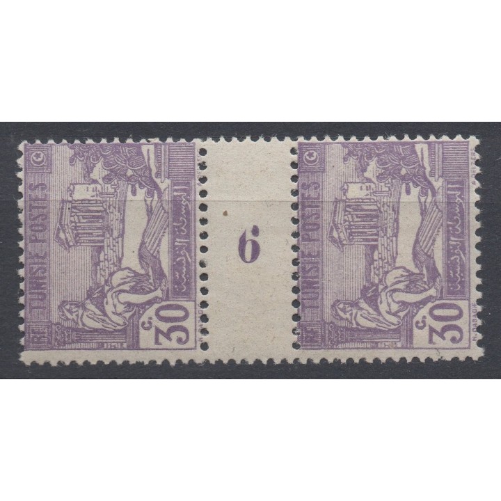 Timbre de collection Tunisie - 102 Millésime 6 (1926)