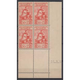 Timbre de collection France - 0428 Coin Daté (1939)