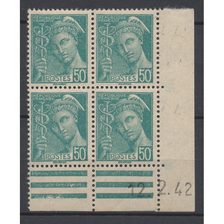 Timbre de collection France - 0538 Coin Daté (1942)