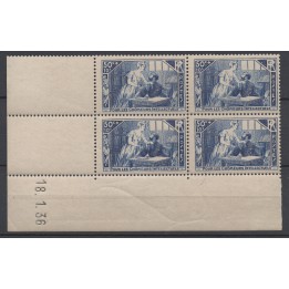 Timbre de collection France - 0307 Coin Daté (1936)