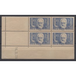 Timbre de collection France - 0383 Coin Daté (1938)