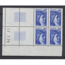 Timbre de collection France - 1963 Coin Daté (1979)