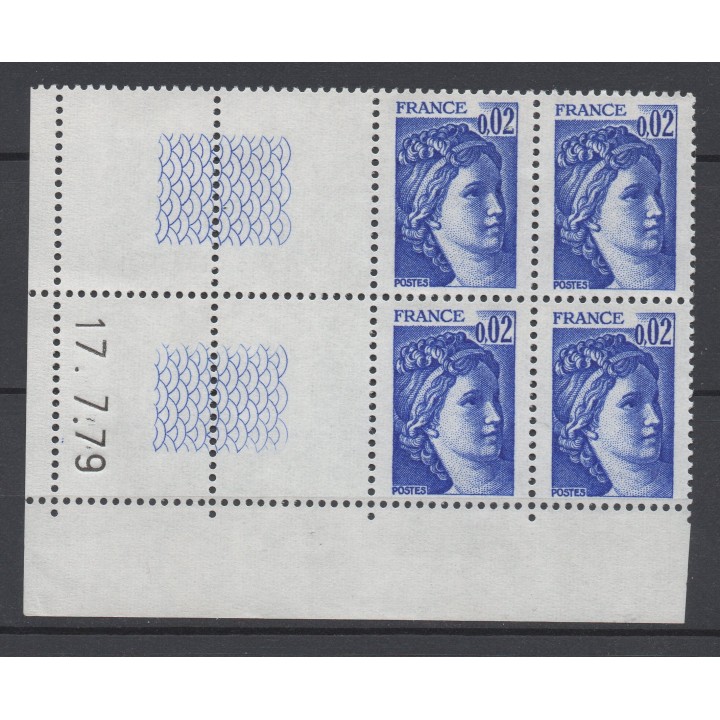 Timbre de collection France - 1963 Coin Daté (1979)