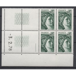 Timbre de collection France - 1964 Coin Daté (1978)