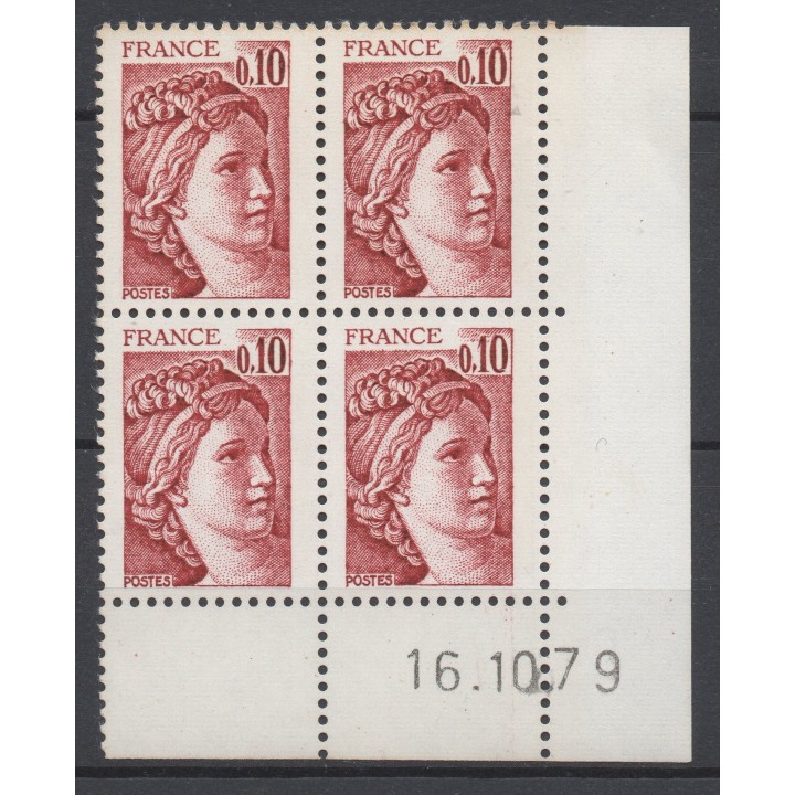 Timbre de collection France - 1965 Coin Daté (1979)
