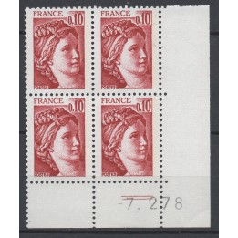 Timbre de collection France - 1965 Coin Daté (1978)