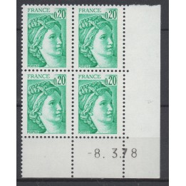 Timbre de collection France - 1967 Coin Daté (1978)
