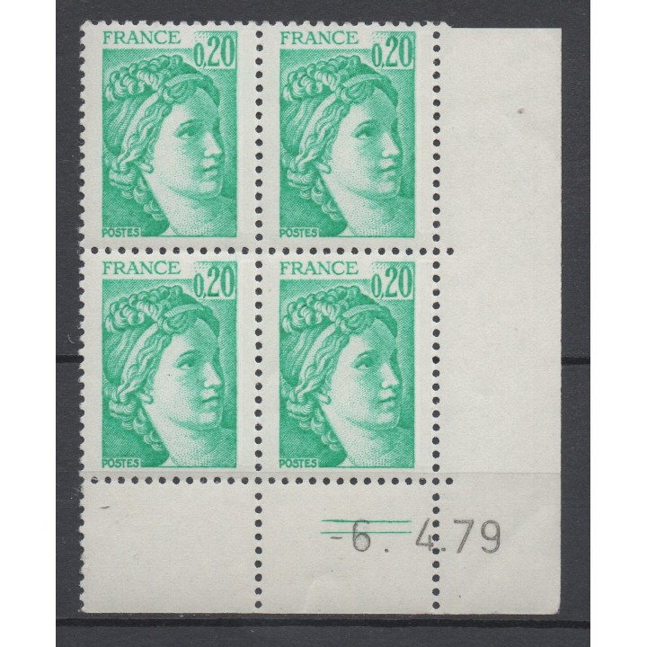 Timbre de collection France - 1967 Coin Daté (1979)