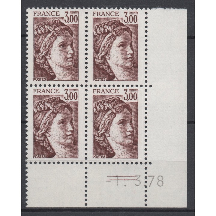 Timbre de collection France - 1979 Coin Daté (1978)