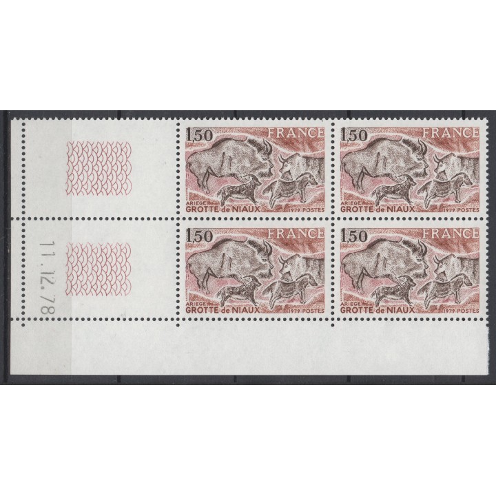 Timbre de collection France - 2043 Coin Daté (1978)