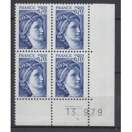 Timbre de collection France - 2056 Coin Daté (1979)
