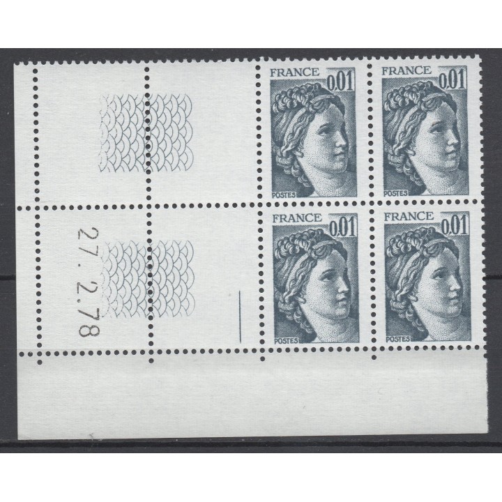 Timbre de collection France - 1962a Coin Daté (1978)