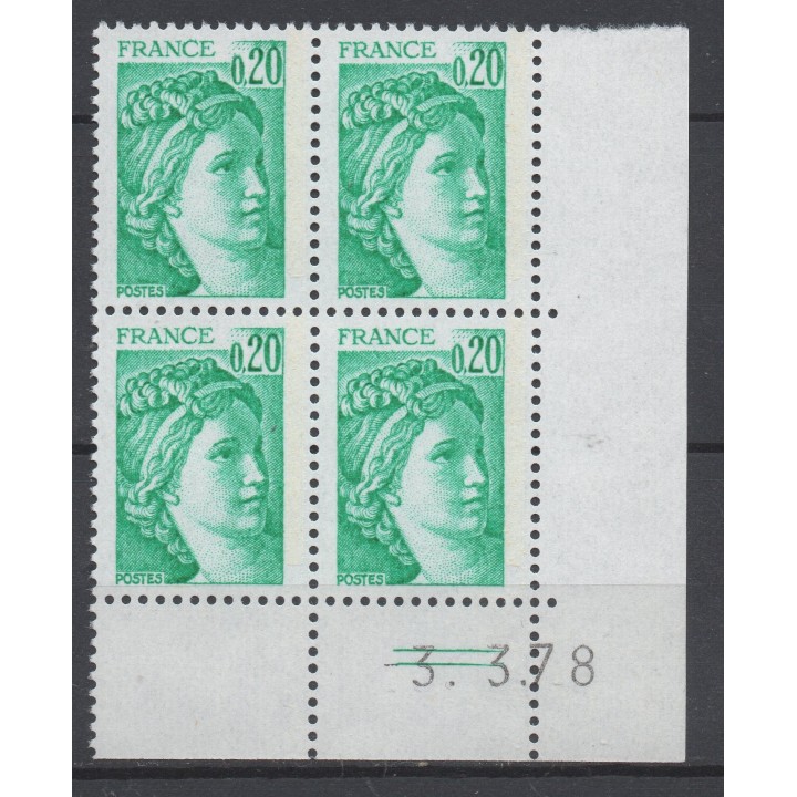 Timbre de collection France - 1967b Coin Daté (1978)