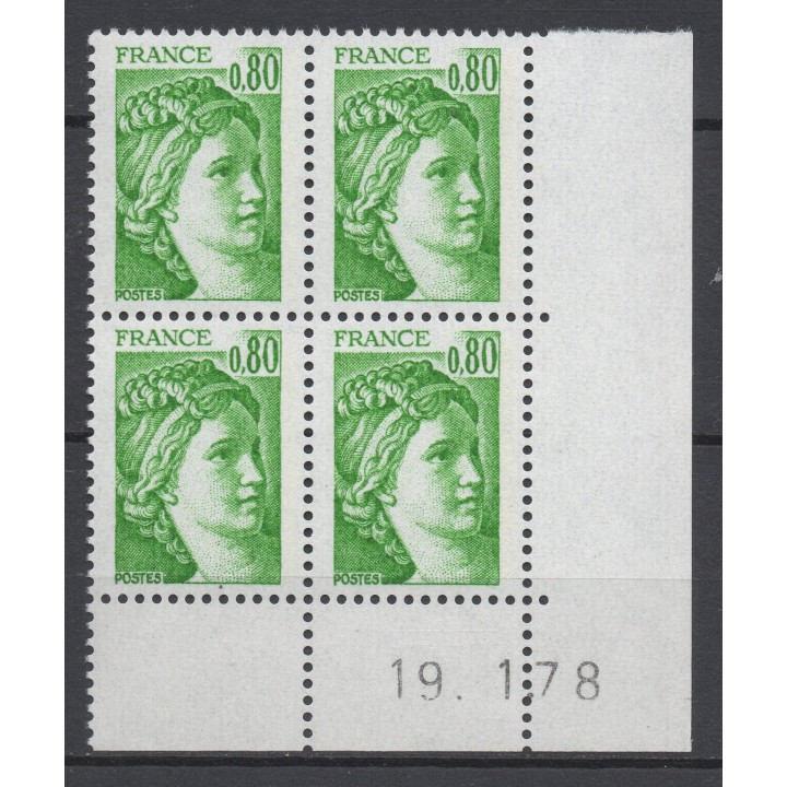 Timbre de collection France - 1970b Coin Daté (1978)