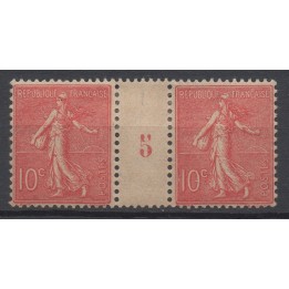 Timbre de collection France - 0129b Millésime 5 (1905)