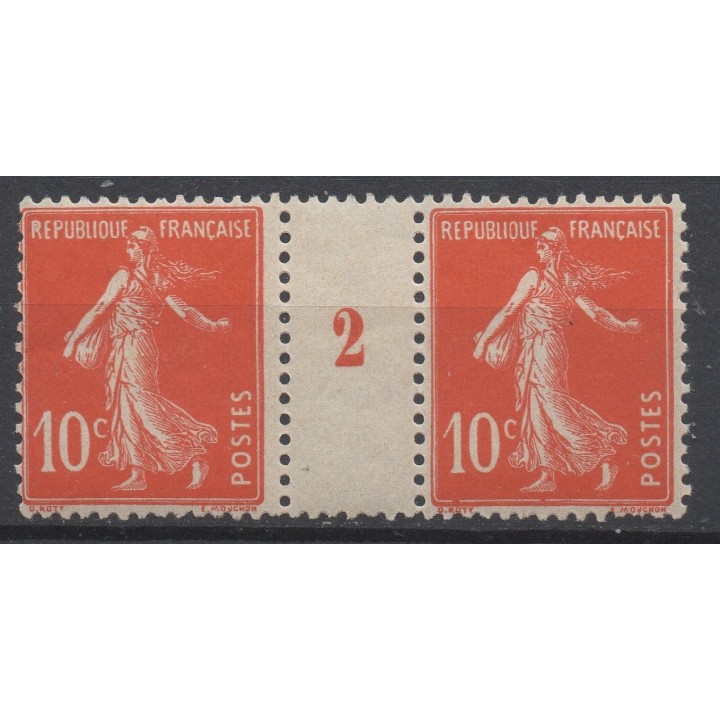 Timbre de collection France - 0138 Millésime 2 (1912)