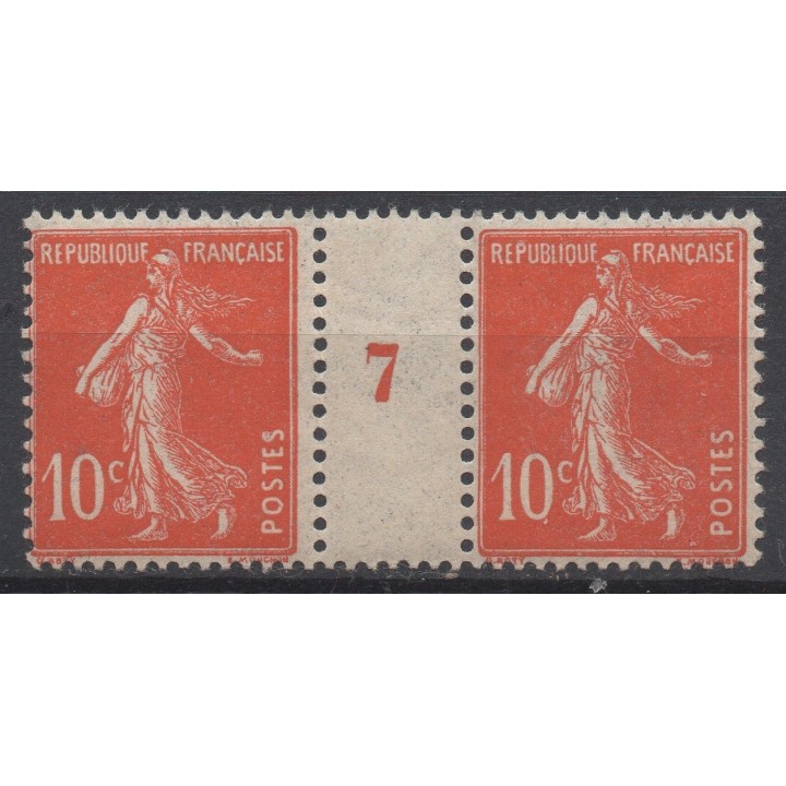 Timbre de collection France - 0138 Millésime 7 (1907)