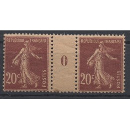 Timbre de collection France - 0139 Millésime 0 GC (1920)