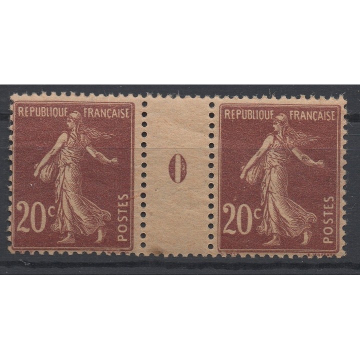 Timbre de collection France - 0139 Millésime 0 GC (1920)