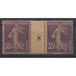 Timbre de collection France - 0142 Millésime 8 GC (1918)