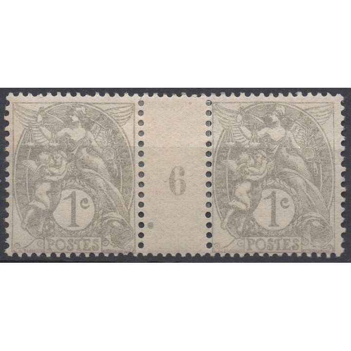 Timbre de collection France - 0107 Millésime 6 Type IB (1906)
