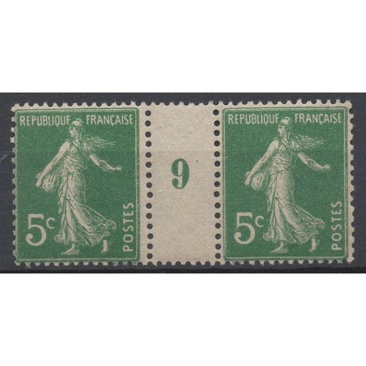 Timbre de collection France - 0137 Millésime 9 (1909)