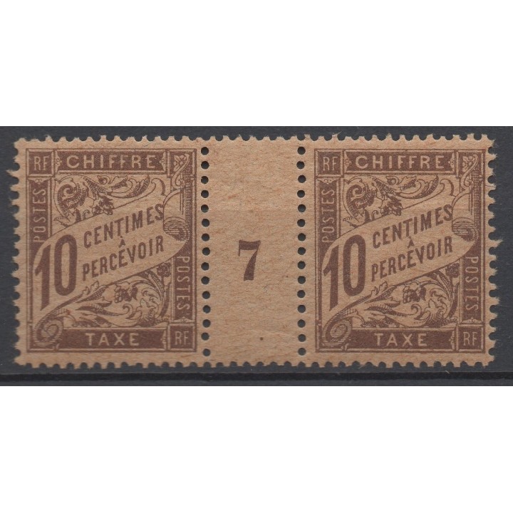 Timbre de collection France - Taxe 29 GC Millésime 7 (1917)