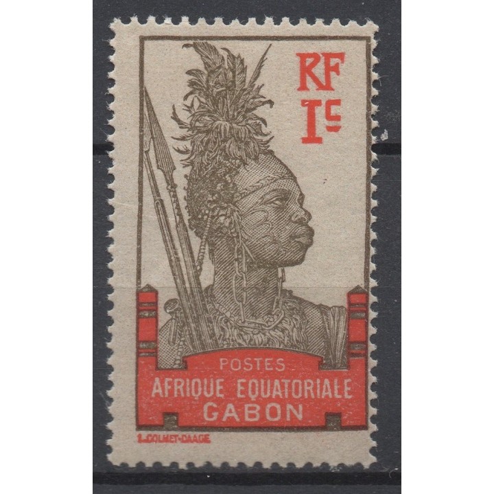 Timbre de collection Gabon - 049a
