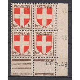 Timbre de collection France - 0836 Coin Daté (1949)