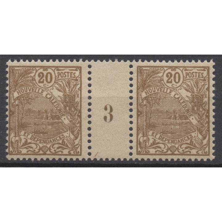 Timbre de collection Nouvelle-Caledonie - 0094 Millésime 3 (1913)