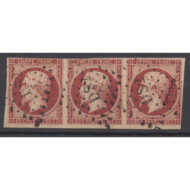 Timbre de collection France - 0017A Bande de Trois
