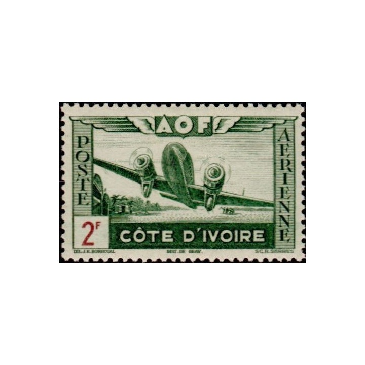 Cote d\'Ivoire - Poste Aérienne 12