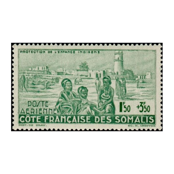 Cote des Somalies - Poste Aérienne 08