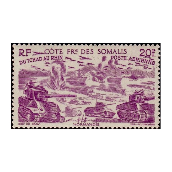 Cote des Somalies - Poste Aérienne 17