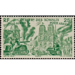 Cote des Somalies - Poste Aérienne 18