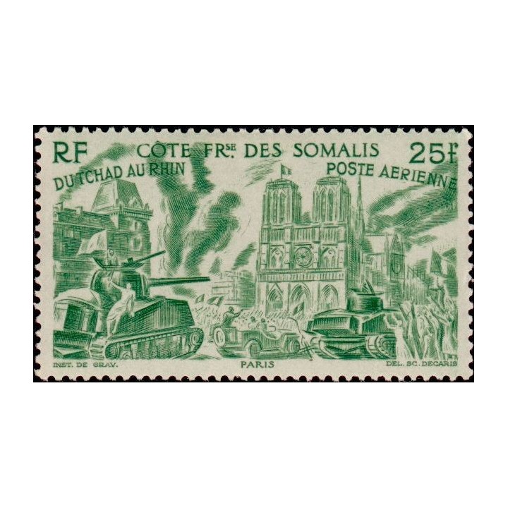 Cote des Somalies - Poste Aérienne 18