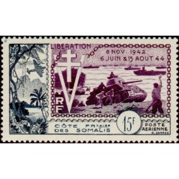 Cote des Somalies - Poste Aérienne 24