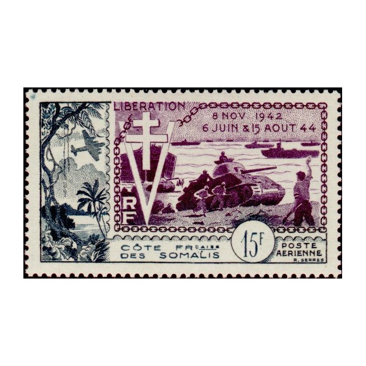 Cote des Somalies - Poste Aérienne 24