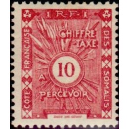 Cote des Somalies - Taxe 12