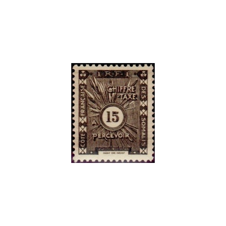 Cote des Somalies - Taxe 13