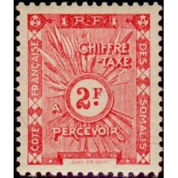 Cote des Somalies - Taxe 19